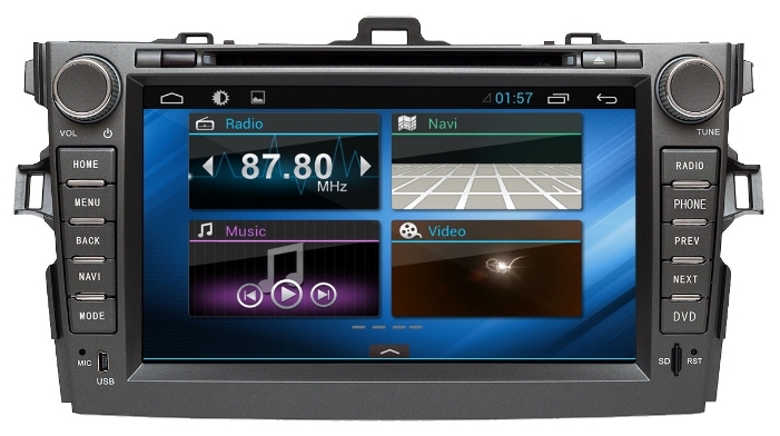 SIDGE Toyota COROLLA (2007-2013) Android 4.1