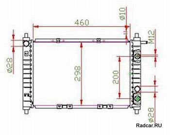 Радиатор CHEVROLET MATIZ