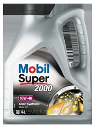Полусинтетическое моторное масло Mobil Super 2000 X1 10W-40