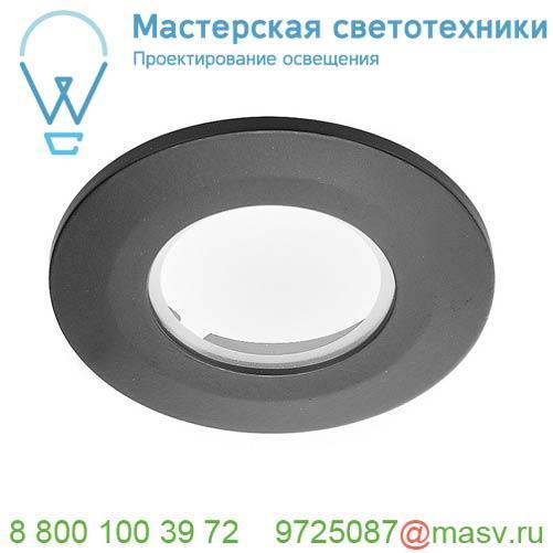 114080 SLV F-LIGHT, FLAT накладка IP65, черный