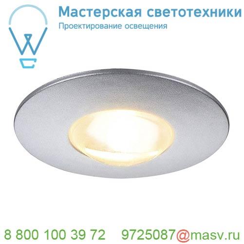 112242 SLV DEKLED светильник встраиваемый 350мА 1Вт с LED 3000К, 60лм, 45°, серебристый