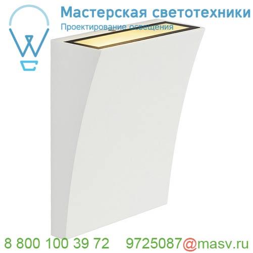 1000340 SLV DELWA WIDE светильник настенный IP44 10Вт с LED 3000K, 910лм, 100°, белый (ex 230791)