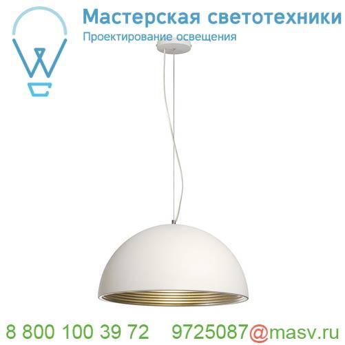 155921 SLV FORCHINI M 50 PD светильник подвесной для лампы E27 40Вт макс., белый/ серебро