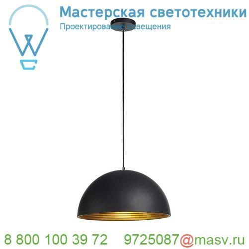 155910 SLV FORCHINI M 40 PD светильник подвесной для лампы E27 40Вт макс., черный/ золото