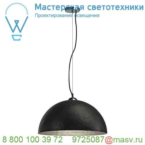 155520 SLV FORCHINI 50 PD светильник подвесной для лампы E27 40Вт макс., черный/ хром/ серебро