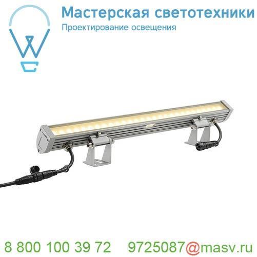 231954 SLV GALEN 60 светильник накладной IP55 18Вт с LED 3000К, 850лм, 120°, серебристый