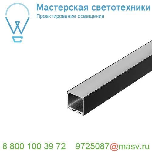 213630 SLV GLENOS Pro-3030 300 профиль накладной, без экрана, 3 м, черный