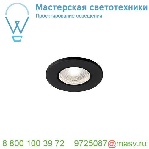 1001017 SLV KAMUELA ECO светильник встраиваемый IP65 6.5Вт с LED 4000К, 400лм, 38°, черный