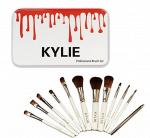 Набор кистей для макияжа KYLIE Professional Brash Set в металлическом кейсе (12 шт.)