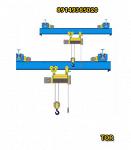 Кран мостовой однобалочный подвесной однопролётный г/п 5 т пролет 15,0 м