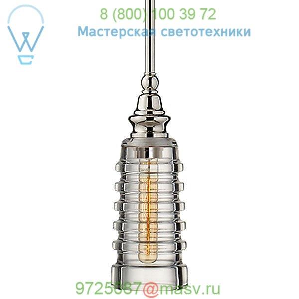 Visual Comfort Covington Mini Pendant with Ribbed Glass CHC 5474AN-CG, светильник