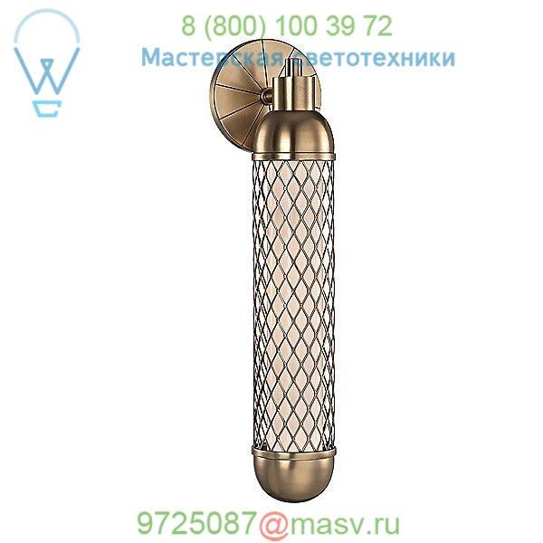 Hayes 1 Light Wall Sconce Hudson Valley Lighting 1621-AGB, настенный светильник