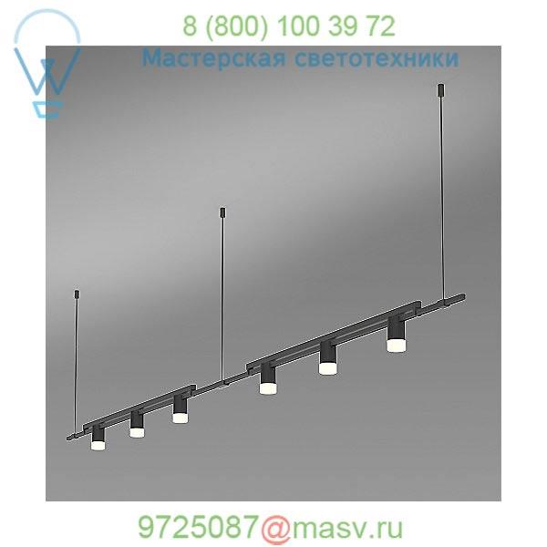 SLS0170 Suspenders 36 Inch 2-Bar In-Line Linear LED Lighting System - Bar-Mounted Single Cylinder / Glass Diffuser SONNEMAN Lighting, светильник