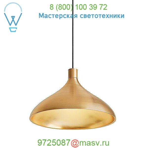 Pablo Designs Swell Wide Pendant Light - Brass, светильник