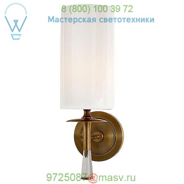 Drunmore Wall Sconce with Glass Shade Visual Comfort ARN 2018BZ/CG-WG, настенный светильник