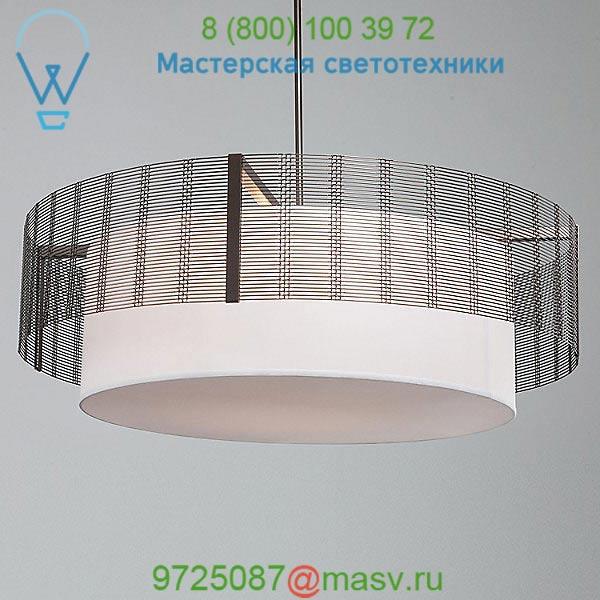 Downtown Mesh Drum Chandelier with Shade Light CHB0020-38-FB-SH-001-E2 Hammerton Studio, светильник