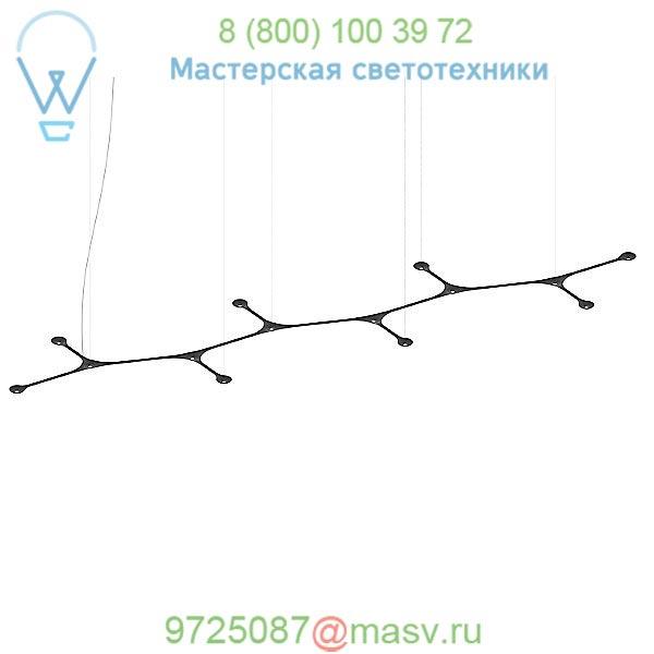 Tokio Carbon 11.9 Foot Linear Suspension Light, светильник