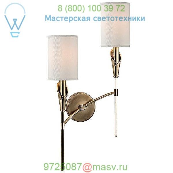 1312R-AGB Tate Two Light Wall Sconce Hudson Valley Lighting, настенный светильник бра