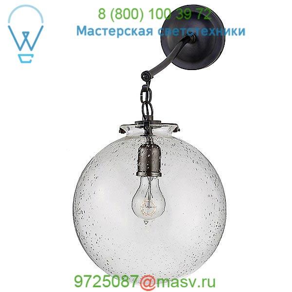 Katie Globe Bathroom Wall Light Visual Comfort TOB 2226BZ/G4-CG, настенный бра