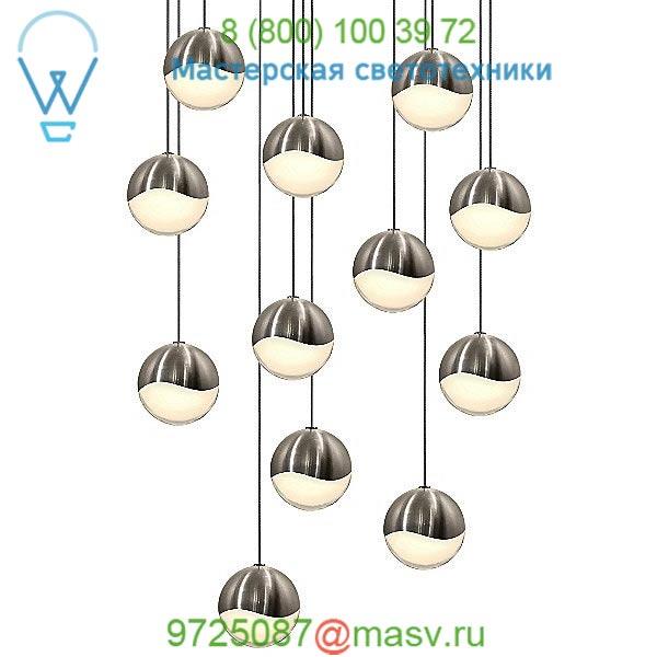 SONNEMAN Lighting 2917.01-SML Grapes 12 Light LED Round Multipoint Pendant, светильник