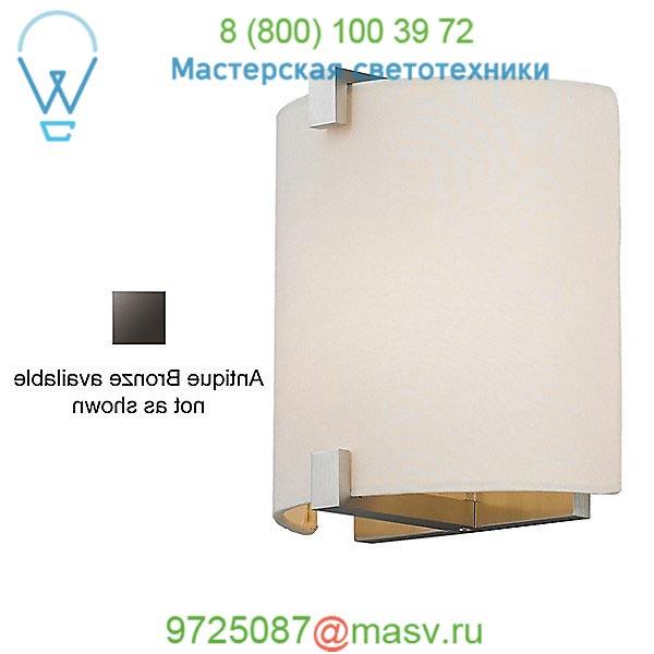 Tech Lighting OB-700WSESXFWZ-LED Essex Wall Sconce (White Fabric/Bronze/LED) - OPEN BOX, опенбокс