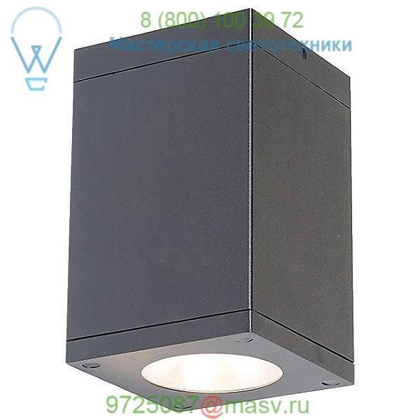 DC-CD05-F827-BK Cube Architectural Flush Mount Ceiling Light WAC Lighting, уличный потолочный светильник