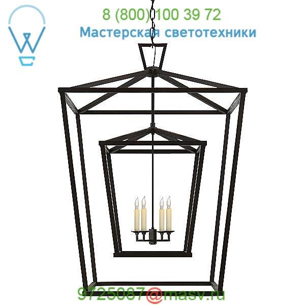 CHC 2199PN Visual Comfort Darlana Double Cage Lantern Pendant Light, светильник