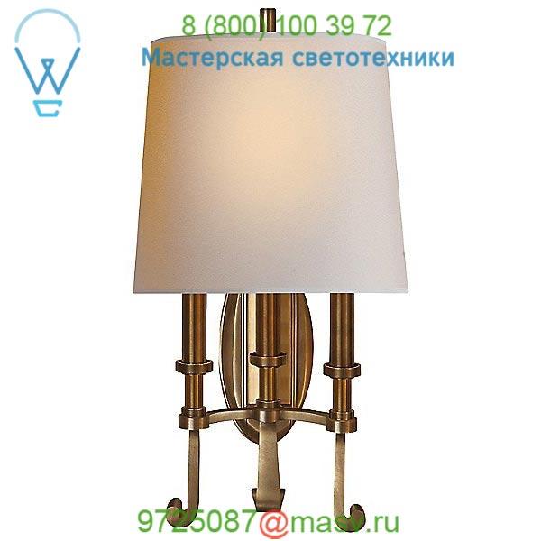 Visual Comfort Calliope 3-Light Wall Sconce TOB 2137BR/HAB-NP, настенный светильник