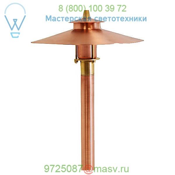 Focus Industries China Hat Area Light Adjustable Stem AL-21-HBP-COP, светильник для садовых дорожек