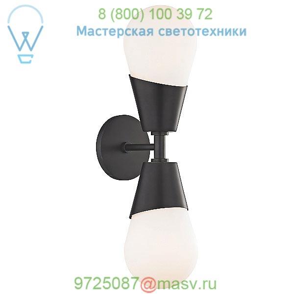 Cora Double Wall Sconce H101102-AGB Mitzi - Hudson Valley Lighting, настенный светильник бра
