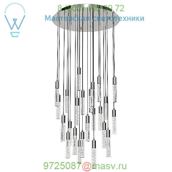 Blackjack Lighting SER-20P-BL-BU Seraph Round 20 Inch LED Chandelier, светильник