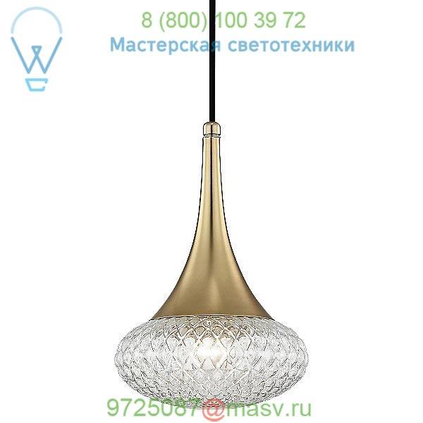 H114701C-PN Bella Wide Mini Pendant Light Mitzi - Hudson Valley Lighting, подвесной светильник