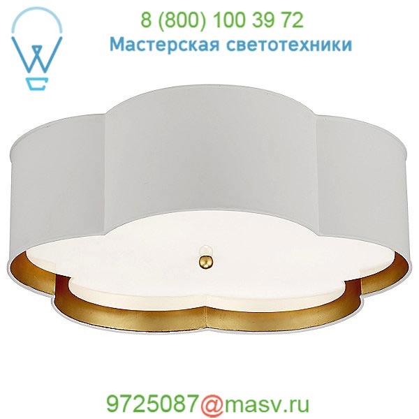 Bryce Flower Flush Mount Ceiling Light KS 4118BSL/WHT-FA Visual Comfort, светильник