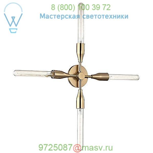 Mitzi - Hudson Valley Lighting Tara 4 Light Wall Sconce H116104-AGB, настенный светильник бра