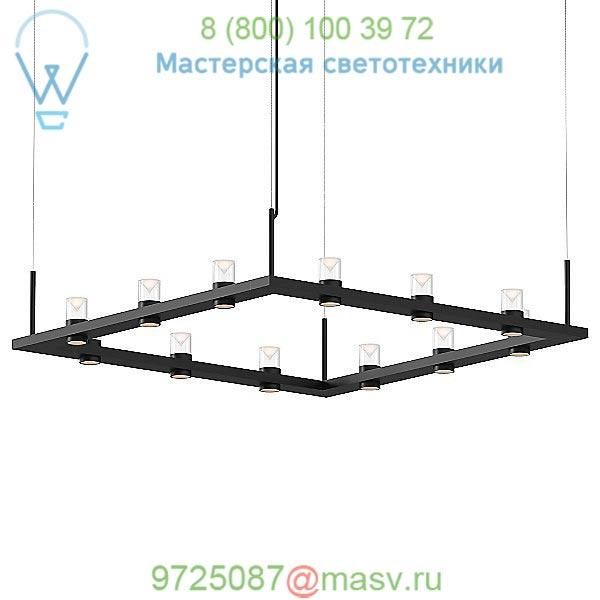 Intervals Square LED Pendant Light 20QKS04B SONNEMAN Lighting, светильник