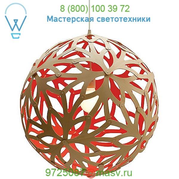 FLO-0800-NAT-WHI Floral Pendant Light David Trubridge, светильник