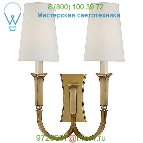 Delphia 2-Light Wall Light Visual Comfort TOB 2273BZ/HAB-L, настенный светильник бра