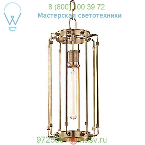 Hyde Park 1 Light Pendant Light Hudson Valley Lighting 9710-AGB, светильник