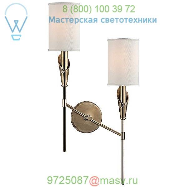 Hudson Valley Lighting Tate Two Light Wall Sconce 1312R-AGB, настенный светильник бра