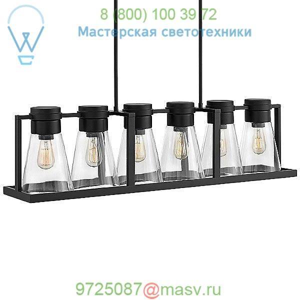 Refinery Linear Pendant Light 63306BK-CL Hinkley Lighting, светильник