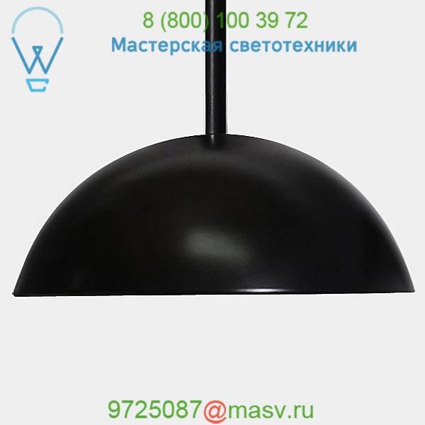 Andrew Neyer DML-BLK-6-INCH-STEM Dome Mini Pendant Light, светильник