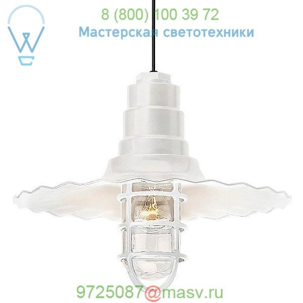 Radial Wave Outdoor Pendant w/ Cast Guard & Clear Glass 5DRW16MCGGBK-BC Troy RLM Lighting, уличный подвесной светильник