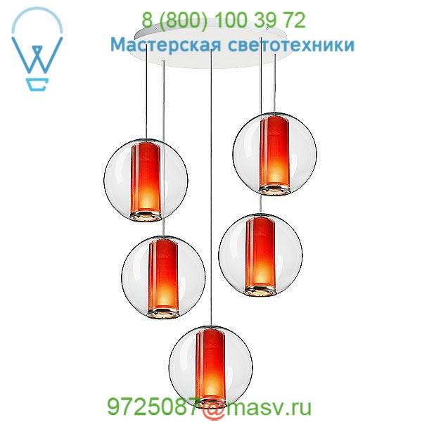 Bel Occhio Multi Pendant Chandelier Pablo Designs BELO CHAN 16/3 ORG, светильник