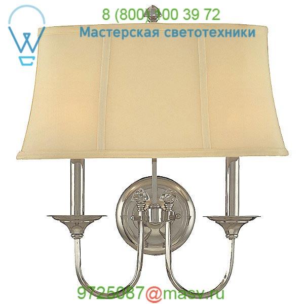 1812-PN Rockville Two Light Wall Sconce Hudson Valley Lighting, настенный светильник бра