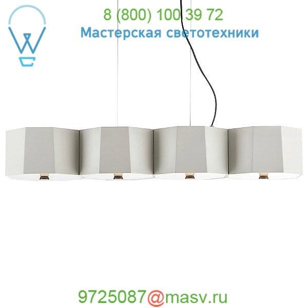 Seed Design Zhe Pendant Light SQ-2322MPL4-BK, светильник