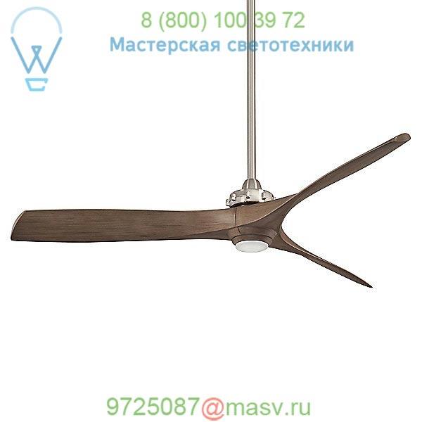 Aviation LED Ceiling Fan Minka Aire Fans F853L-BN/AMP, светильник