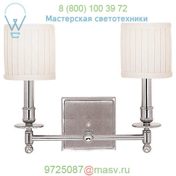 Hudson Valley Lighting Palmer Two Light Wall Sconce 302-PN, настенный светильник бра