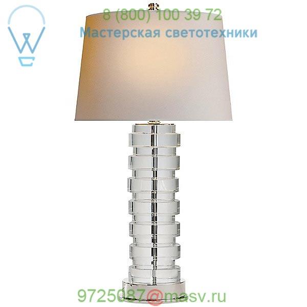 Visual Comfort Oval Stacked Table Lamp CHA 8934ALB-NP, настольная лампа