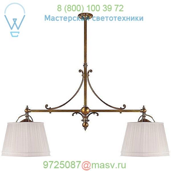 Sloane 2-Light Shop Pendant Light Visual Comfort CHC 5102AB-AB, подвесной светильник