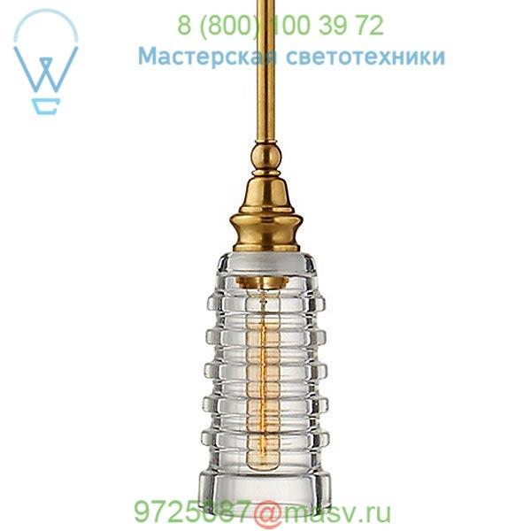 Visual Comfort Covington Mini Pendant with Ribbed Glass CHC 5474AN-CG, светильник